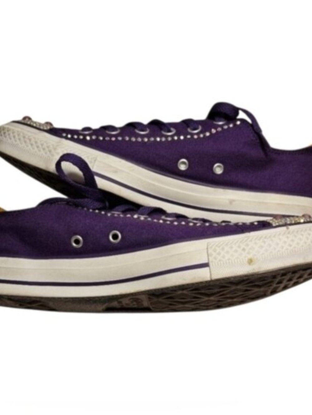 Custom Converse SZ 10 Pop Rock Star Prince Hall of Fame Chuck Taylor Low Tops - Picture 3 of 12